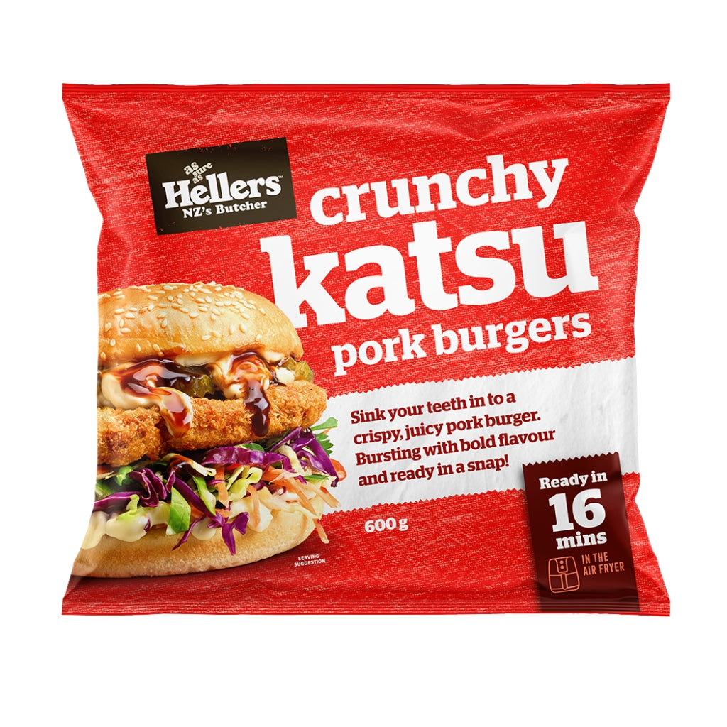Hellers Crunchy Katsu Pork Burgers