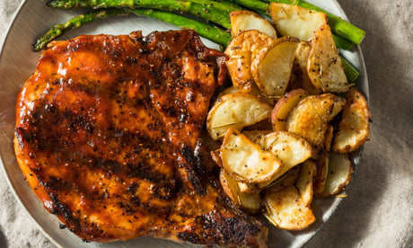 Herb crusted pork chops