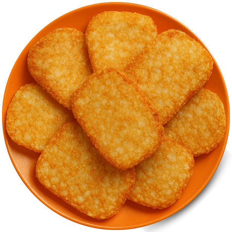 Cooked Hungritos Hashbrowns on Plate – Golden Crispy Side Dish